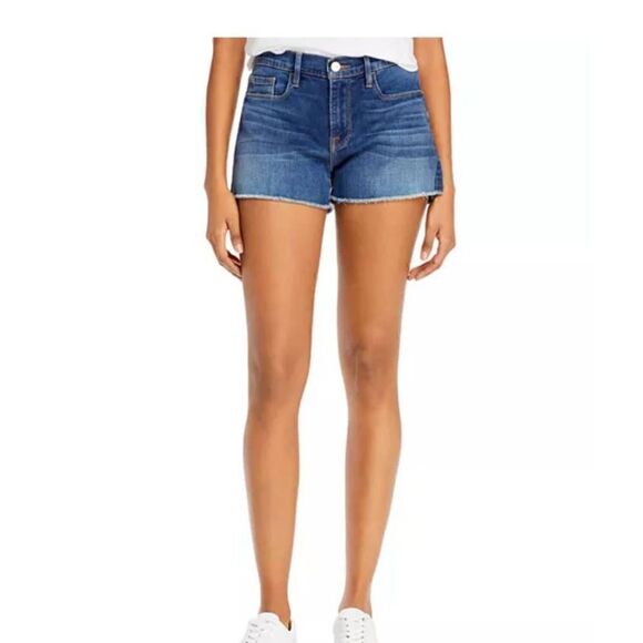 Frame Le Cutoff Denim Shorts 26 - Picture 2 of 9